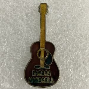Barbara Mandrell Vintage Multicolor Metal Guitar Pin Pinback GnuCollectibles